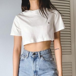Tommy Hilfiger Cropped White T